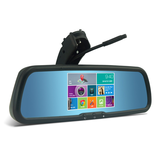 互联移动原装后视镜高清行车记录仪Q60声控安卓导航仪N80一体机