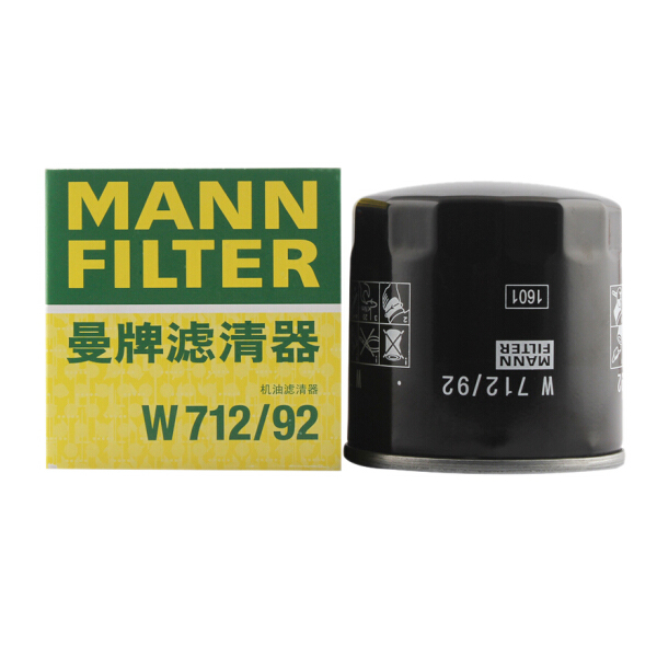 曼牌(MANNFILTER)机油滤清器/机滤W712/92